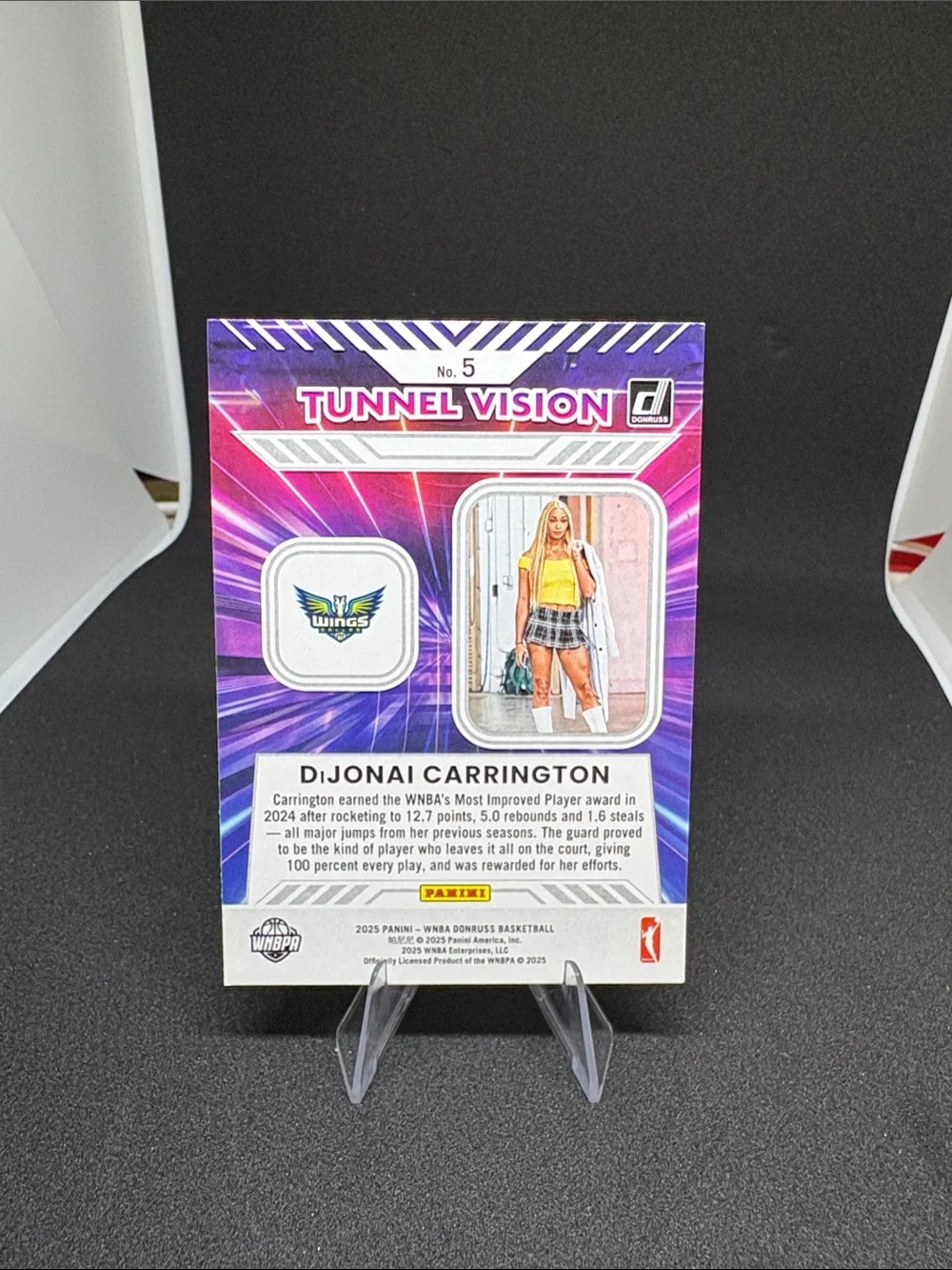 Panini Tunnel Vision DJonai Carrington Basketball Trading Card